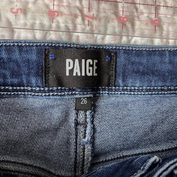 PAIGE High rise Cindy Jeans with hem slits,‎ size 26 - Picture 5 of 9